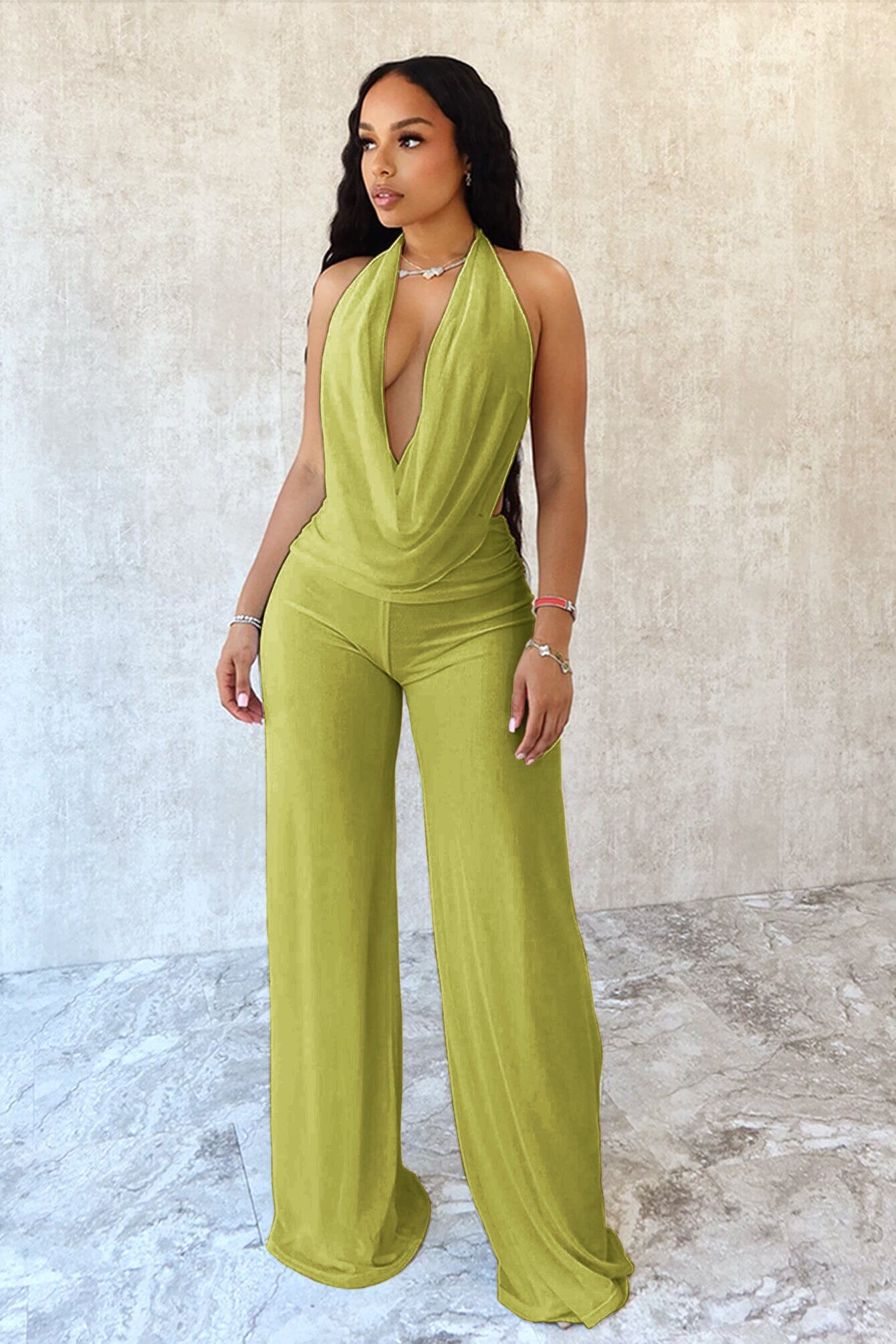Deimante - Cowl Neck Jumpsuit