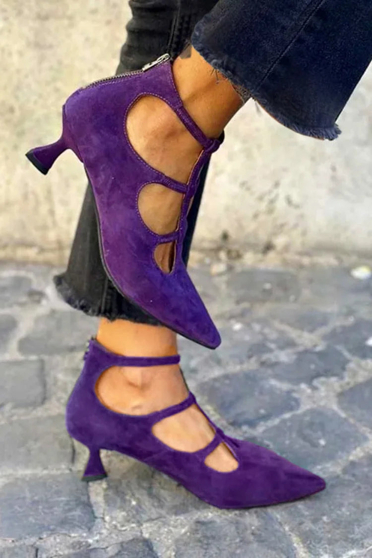 Viola | Vintage Low-Heel Pumps