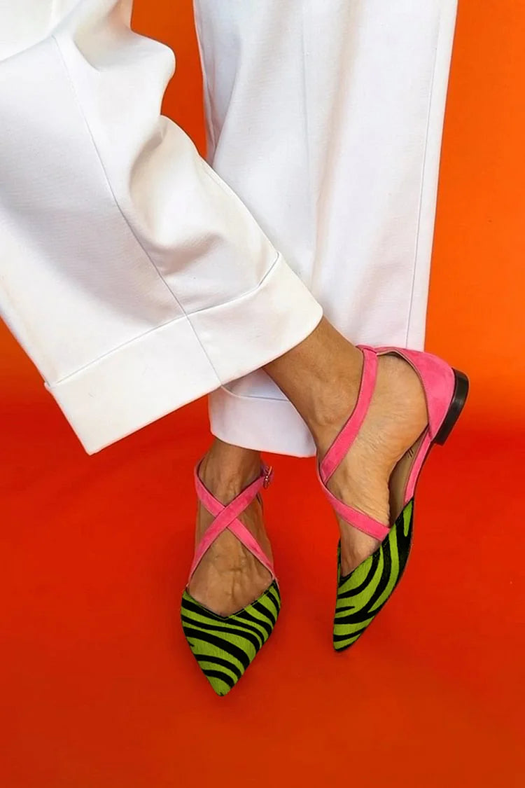Zebrina | Strapped Ballerinas