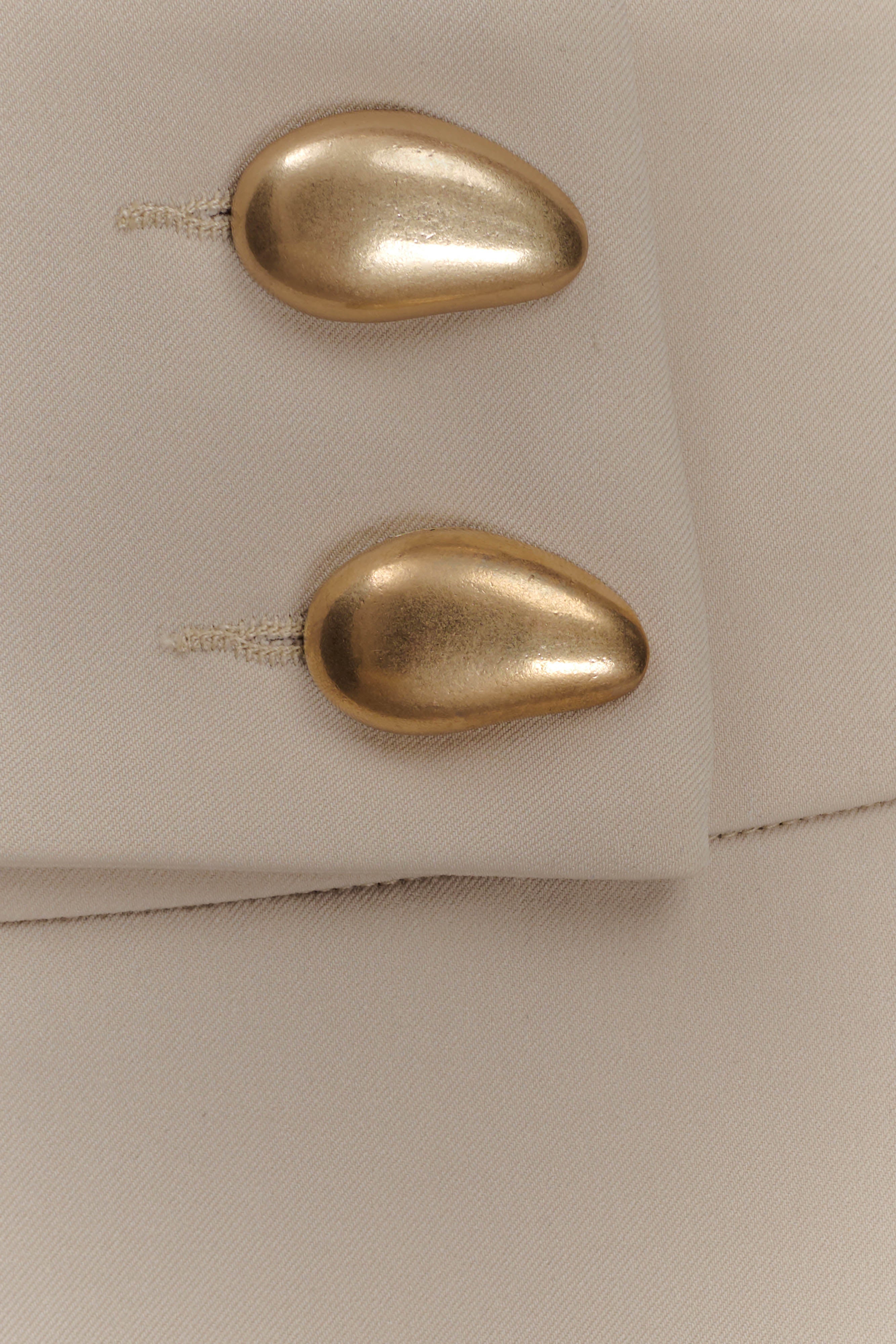 Kesha - Tailored top and tailored straight pants - sand