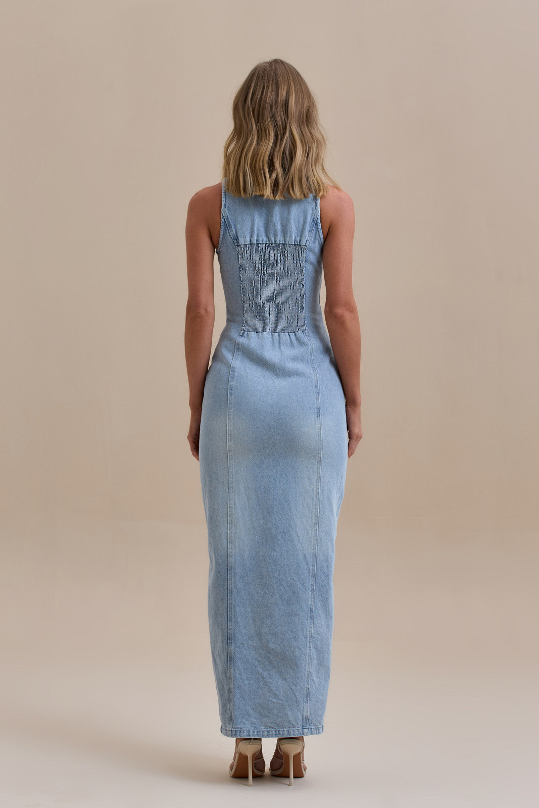 DEWI - Long denim dress