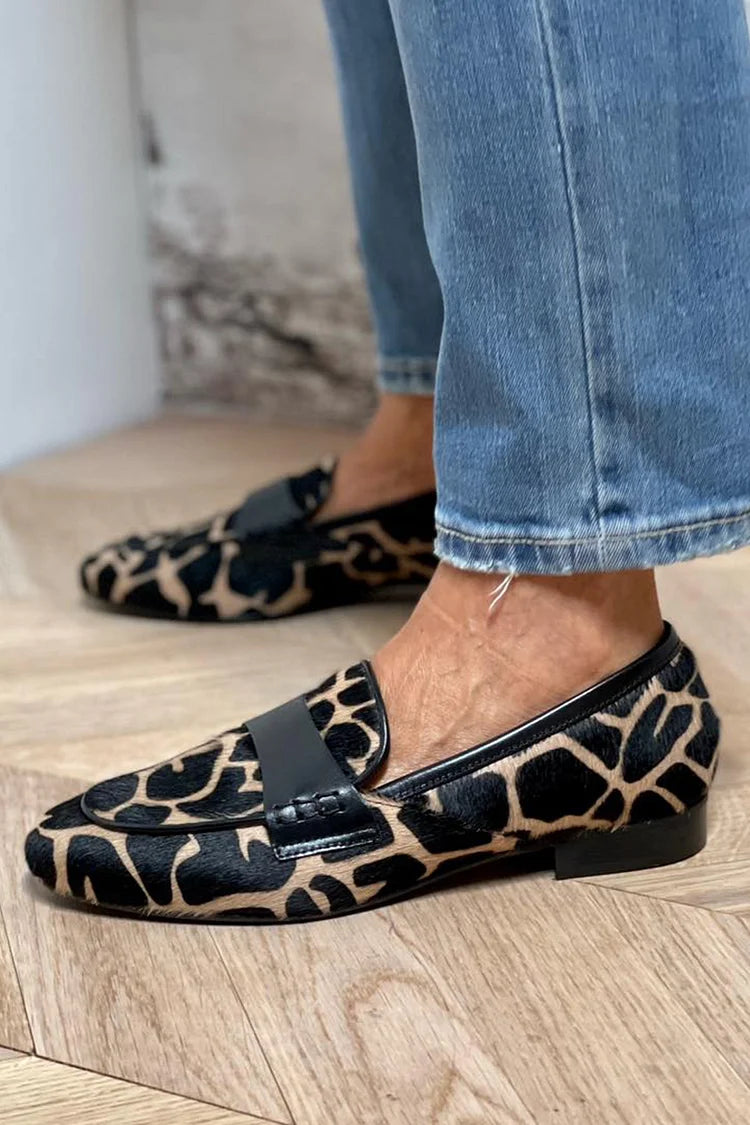 Sofia | Animal Print Moccasins