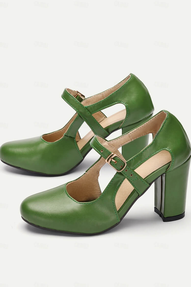 Ambra | Comfortable Heels with T-Strap Detail
