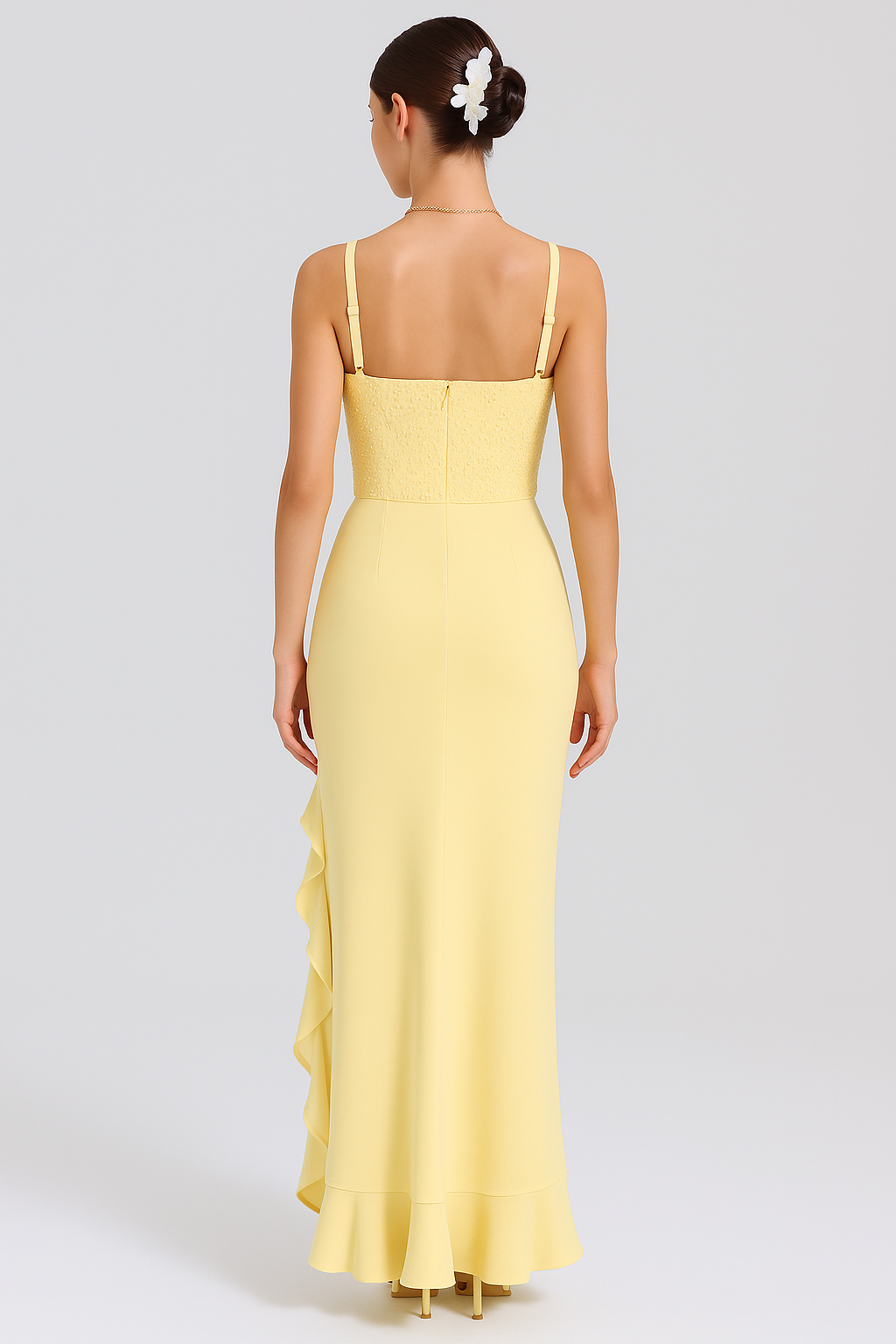 Zina - 2025 | Satin Corset Dress with Ruffles
