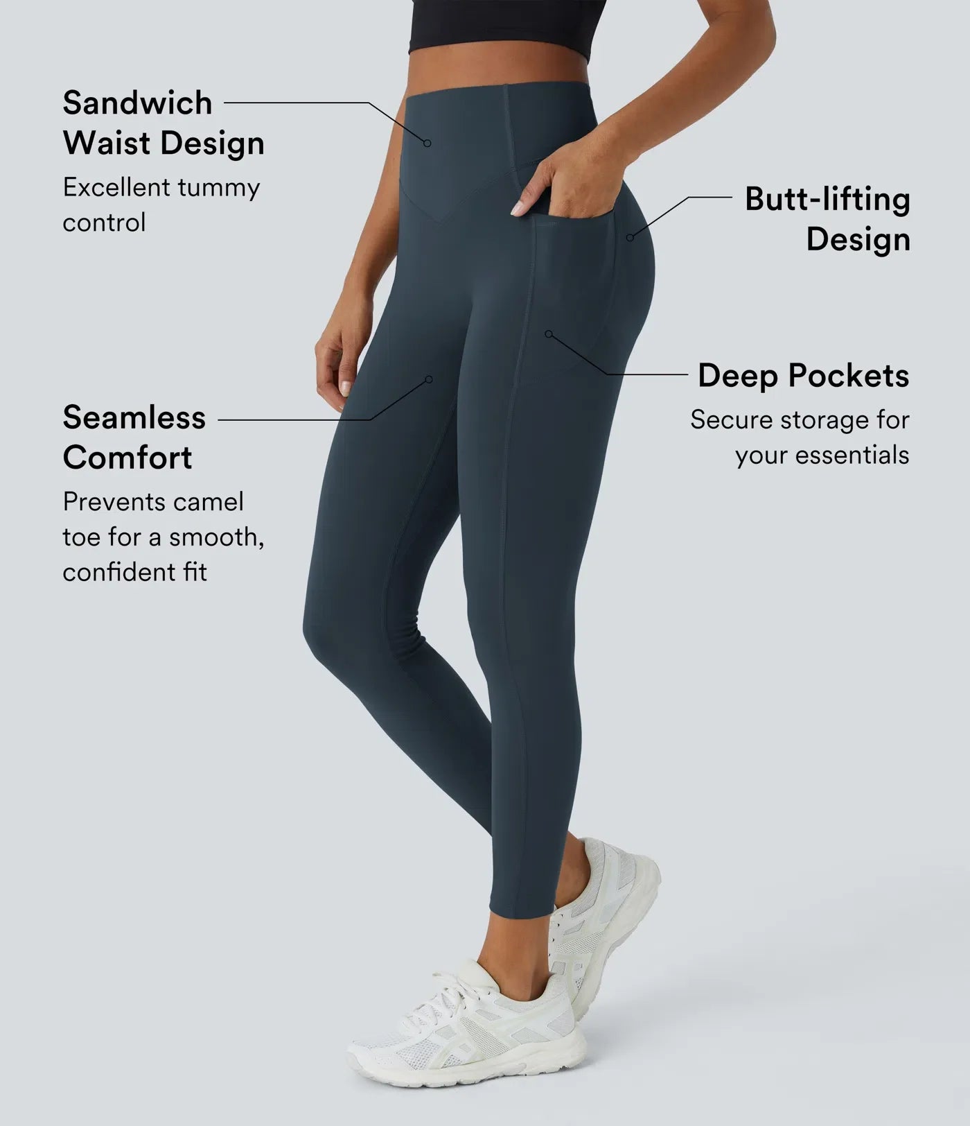High-Waisted Butt Lifting Sculpting Leggings