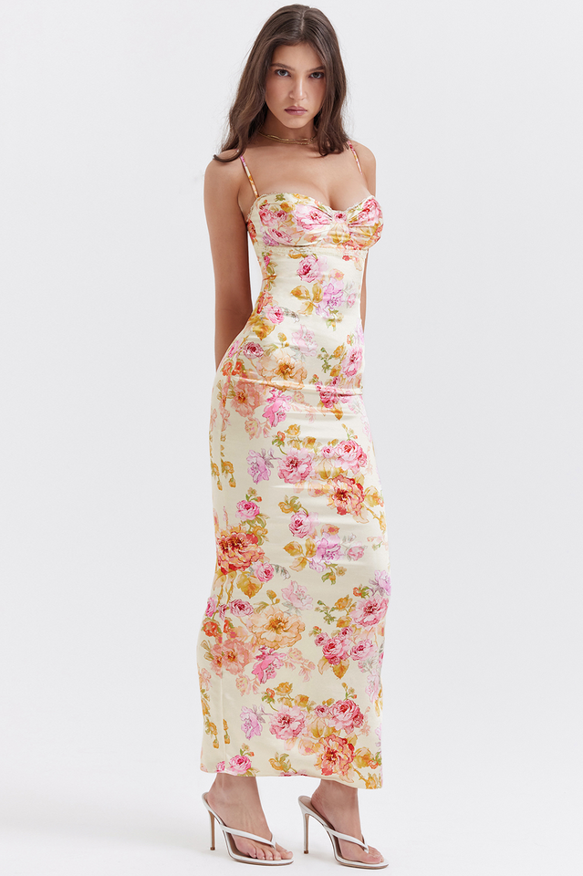 Hazel Ivory Floral Maxi Dress