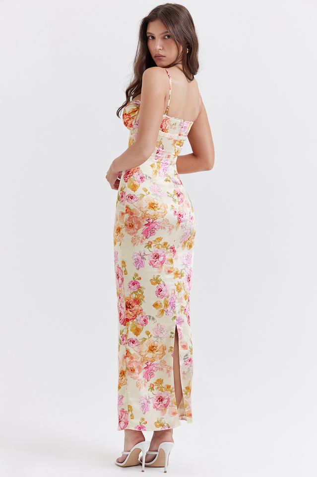 Hazel Ivory Floral Maxi Dress