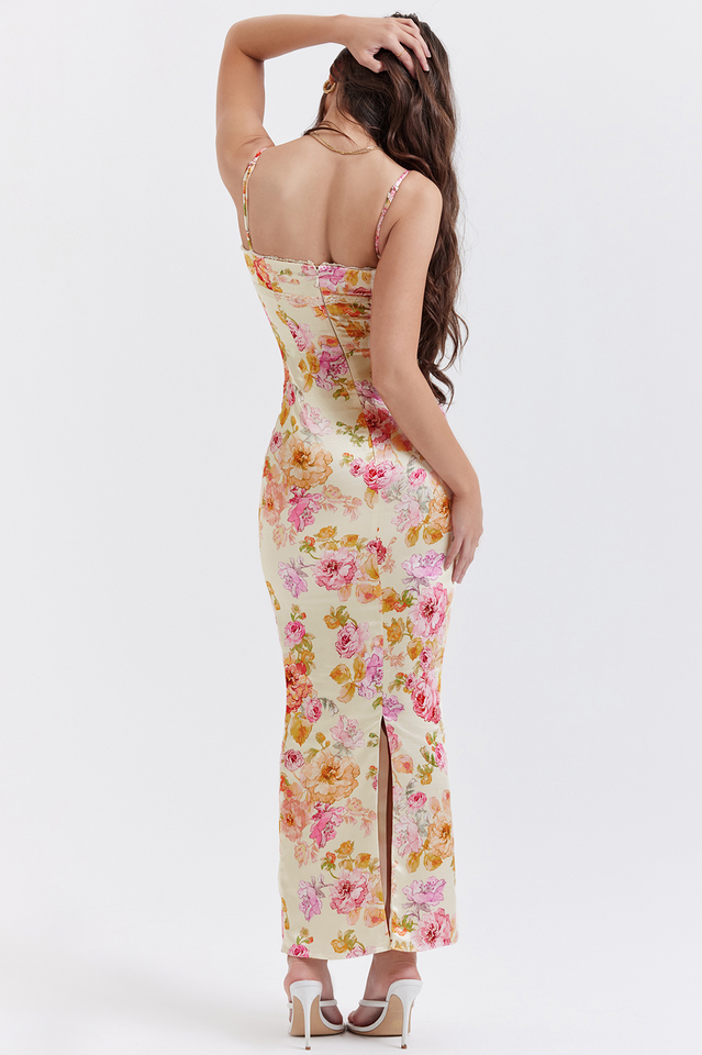 Hazel Ivory Floral Maxi Dress
