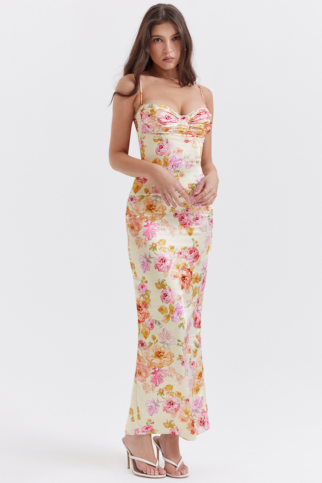 Hazel Ivory Floral Maxi Dress