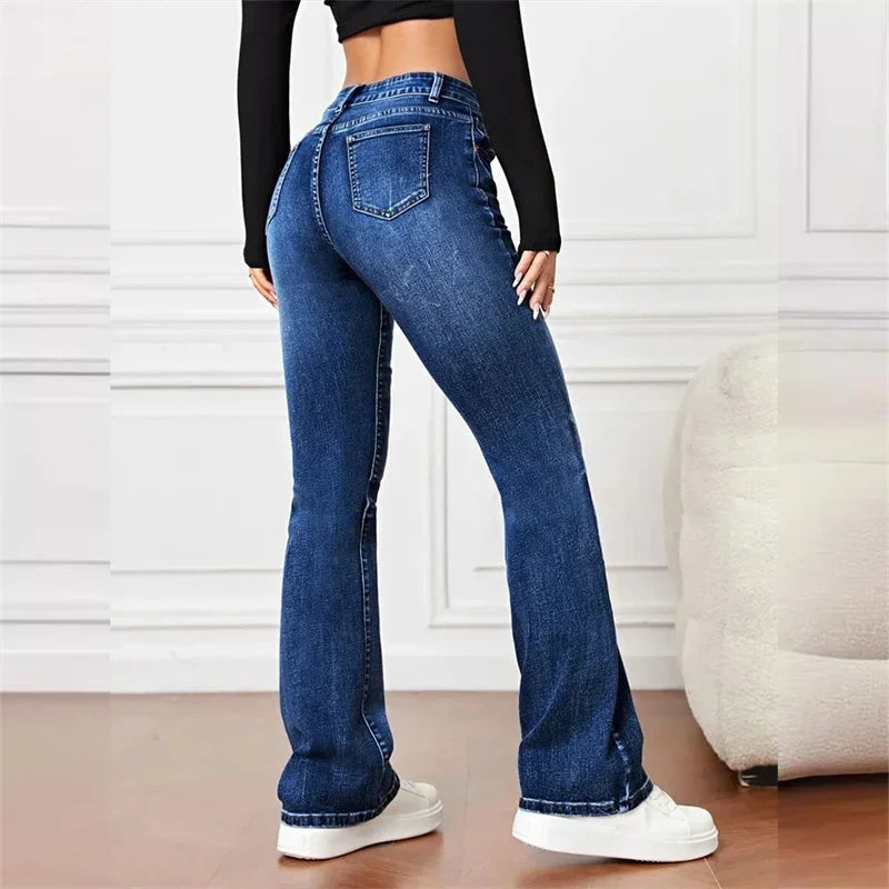 Jolie Zelia - Vintage Mid Rise Flare Jeans