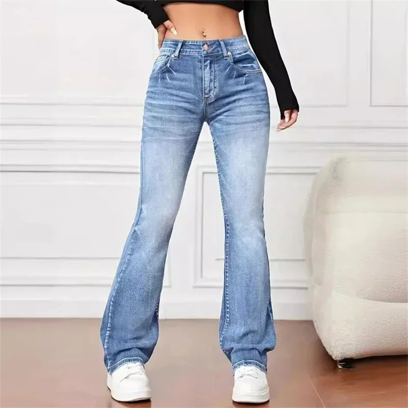 Jolie Zelia - Vintage Mid Rise Flare Jeans