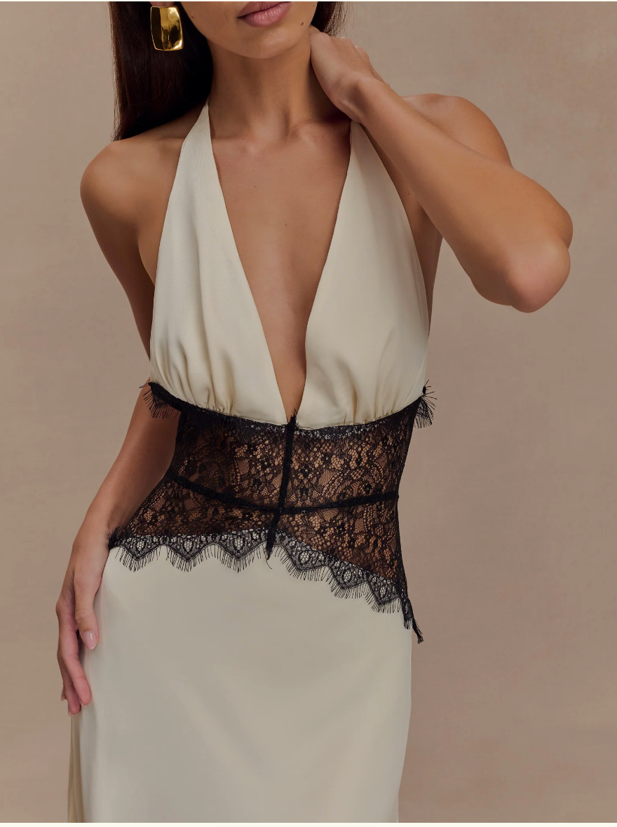 Ashley lace and satin dress