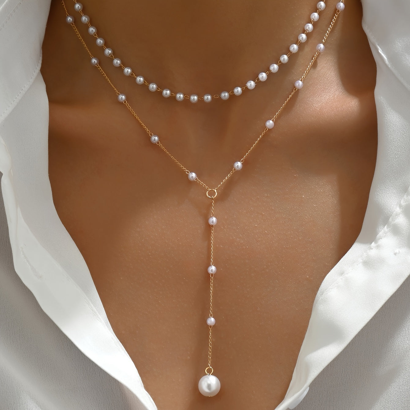 Mia - Multi-Strand Pearl Necklace