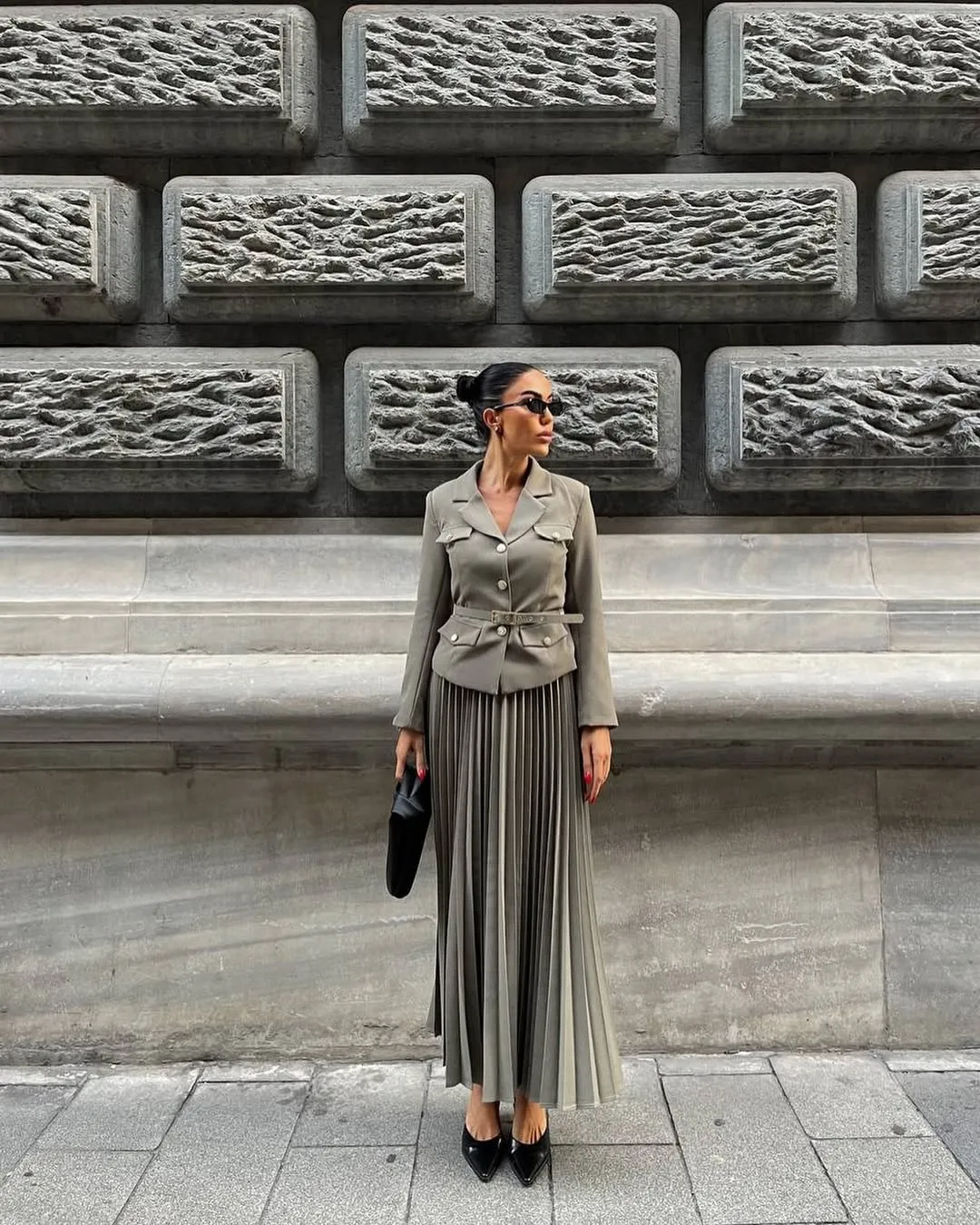 Adalynn - Pleated Suit Set