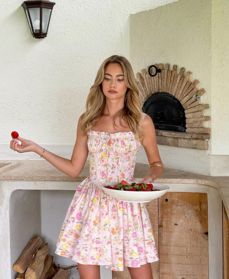 Lilly| Floral corset mini dress