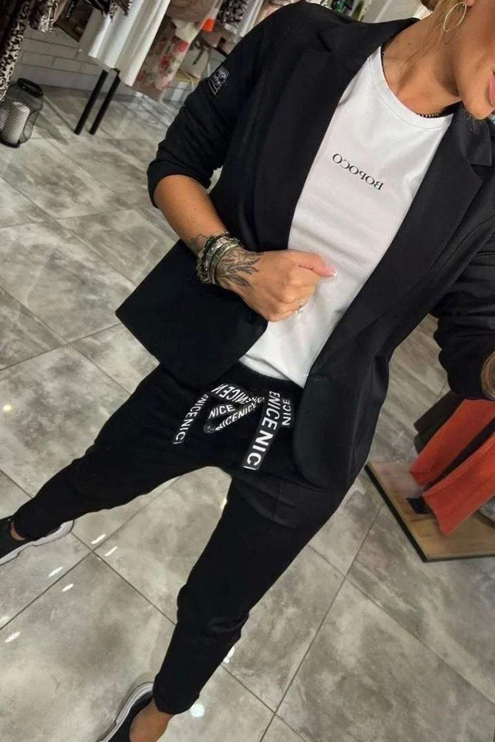 2-Piece Women's Blazer and Suit Pants Set