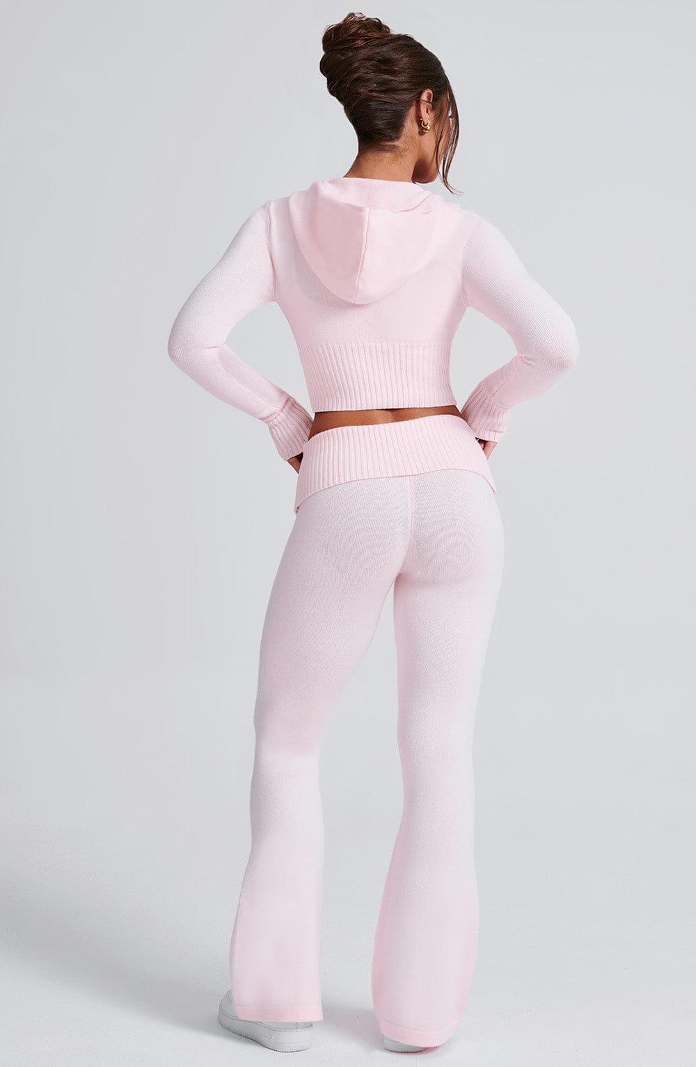 Donna Knit Hoodie zipper and pant set