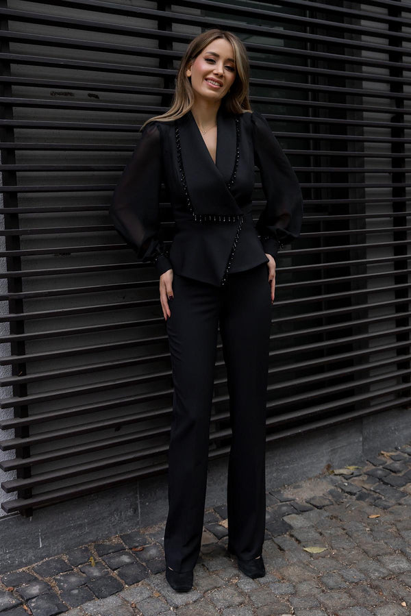 Myara Two-Piece Set with Matching Top and Pants Premium | Jolie Étoile |