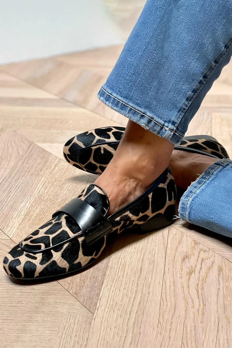 Sofia | Animal Print Moccasins