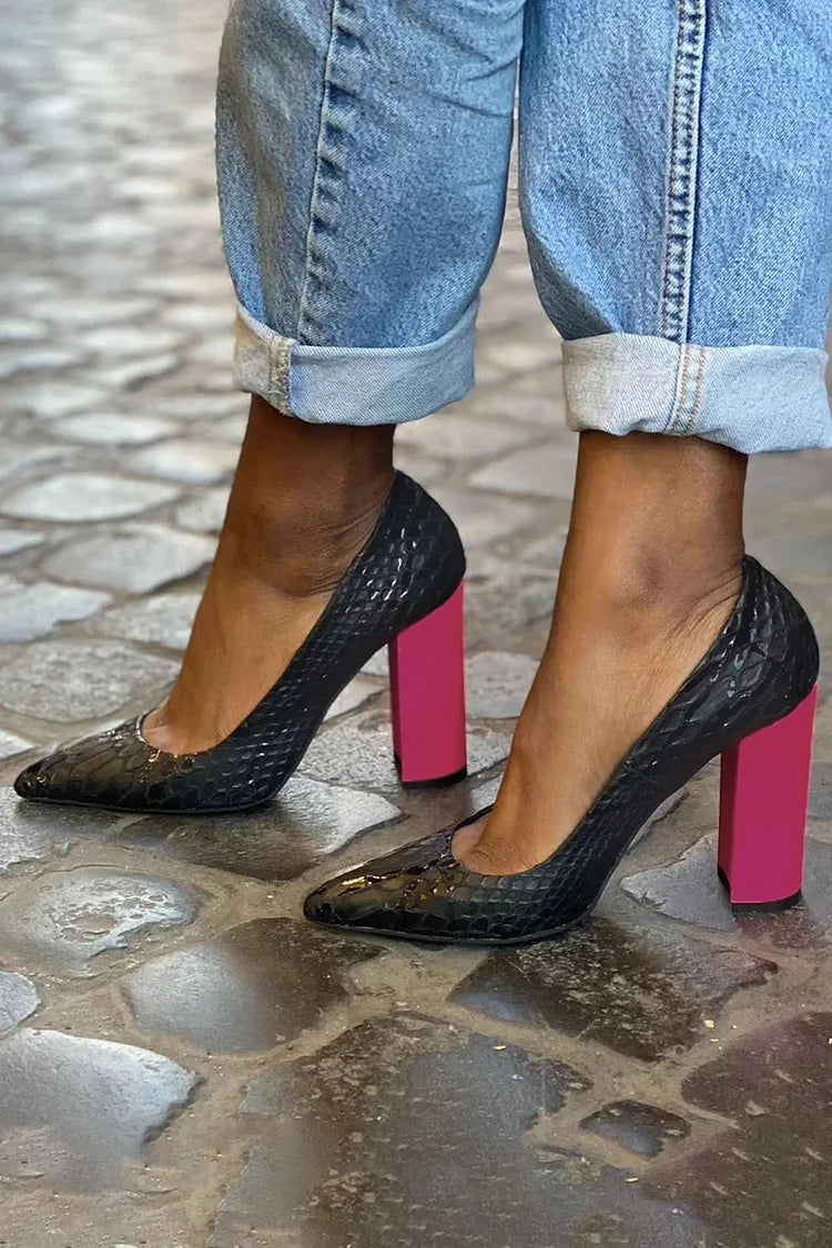 Luana | Fluorescent Heel Pumps