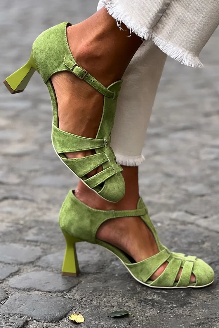 Beatrice | Block-Heel Sandals with Straps