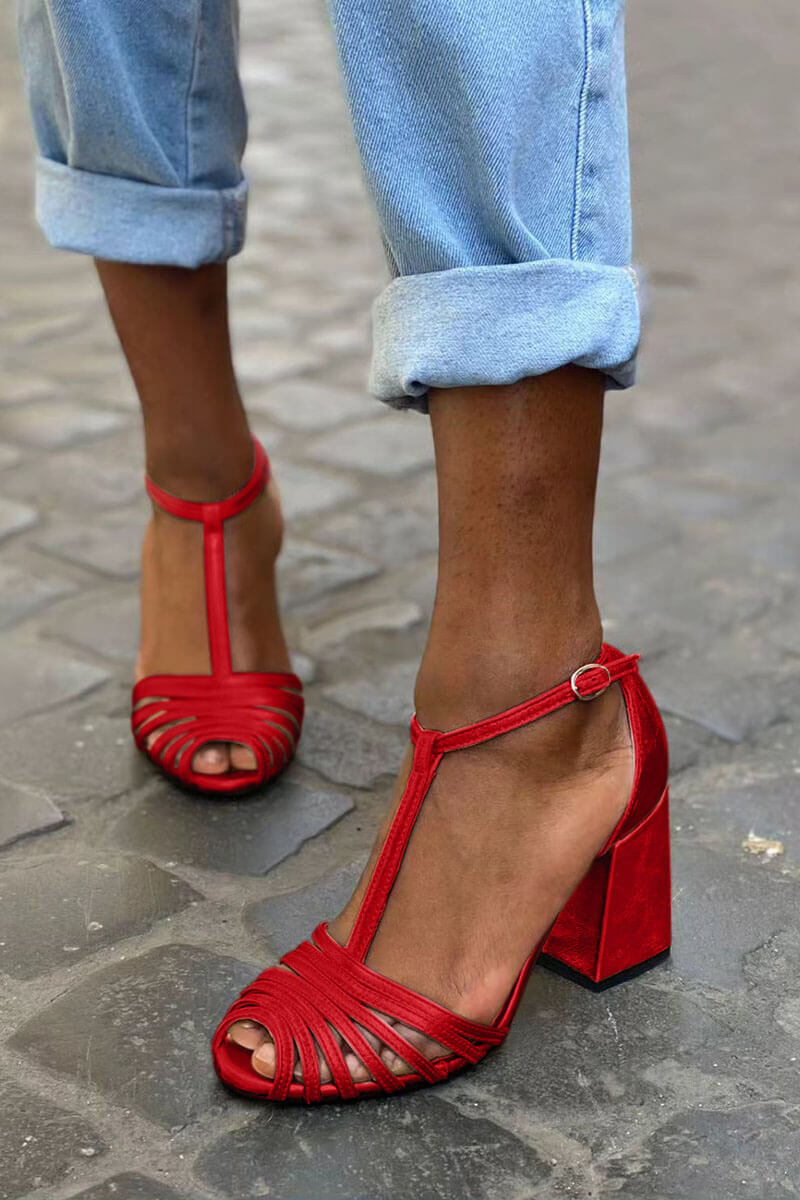 Lucrezia | Elegant T-Strap Sandals