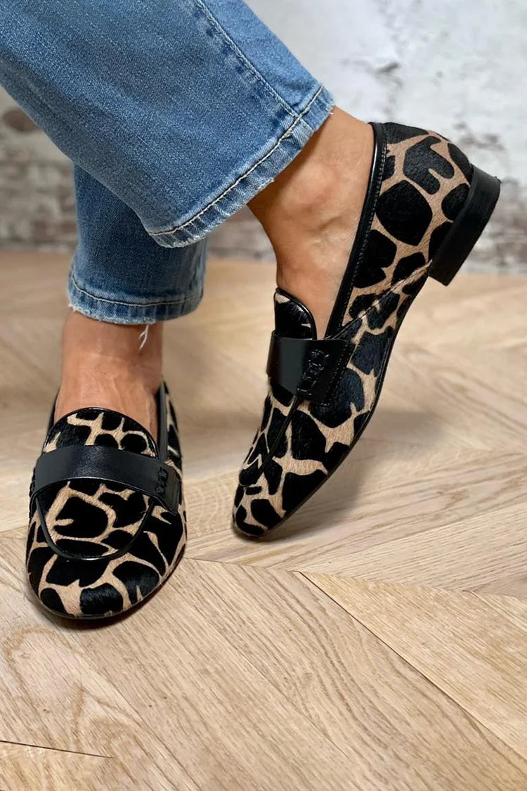 Sofia | Animal Print Moccasins