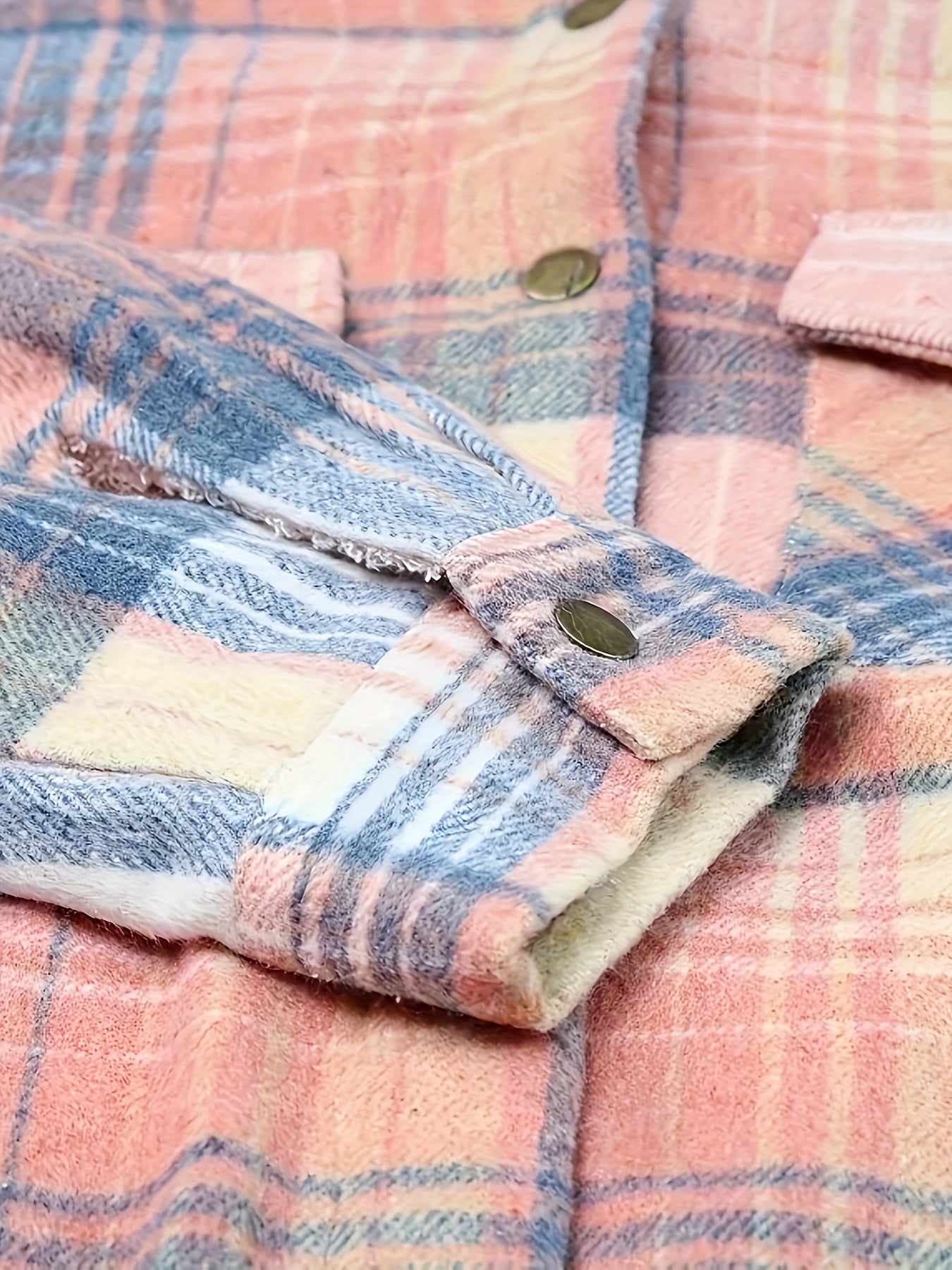 Maeze- Women's Checkered Lined Zip Jacket