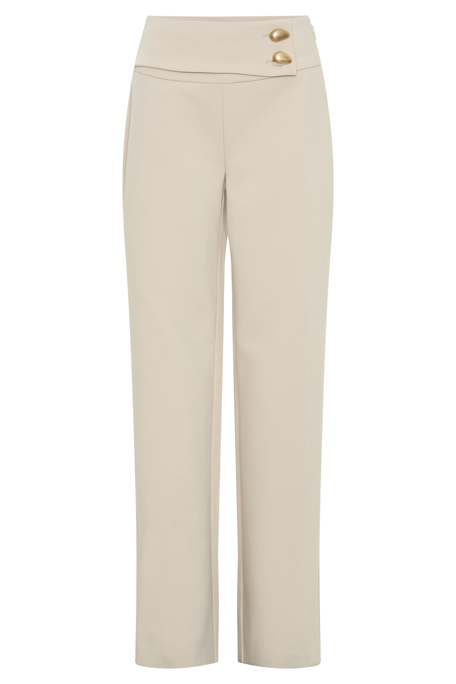 Kesha - Tailored top and tailored straight pants - sand