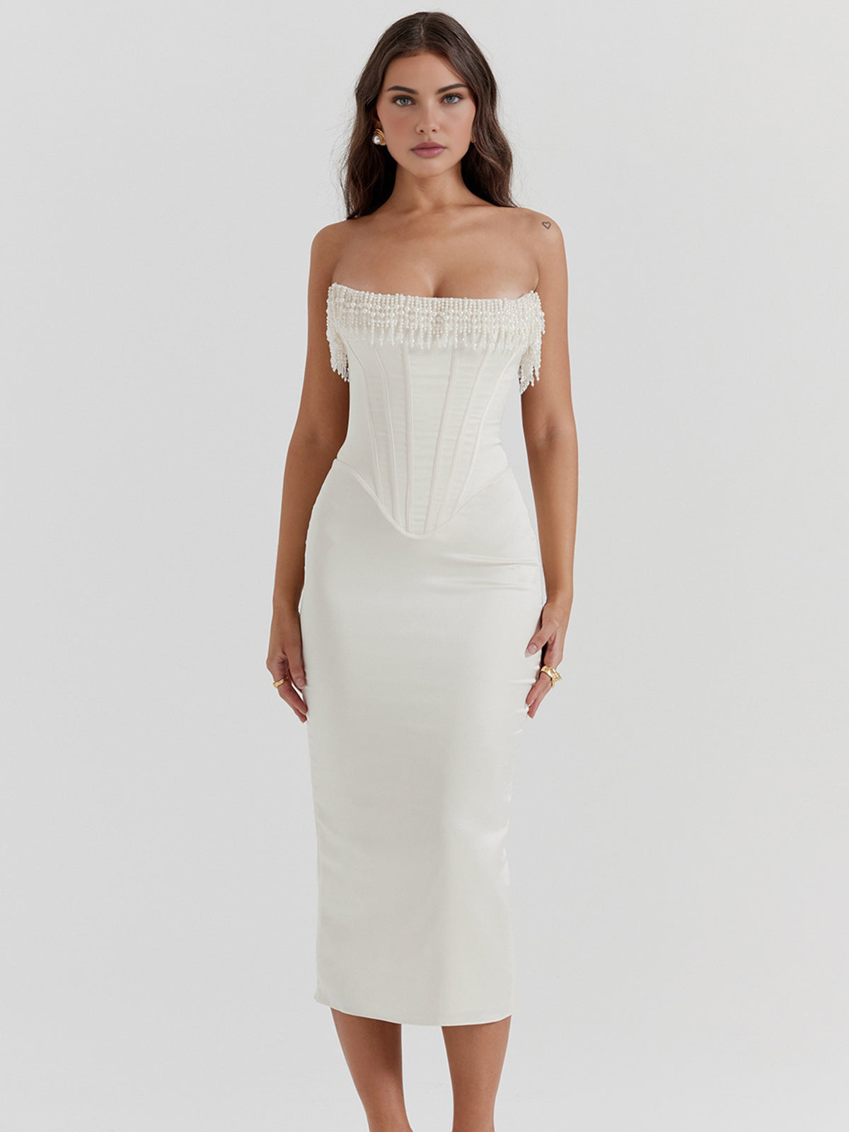 Olivia - Pearl MIDI Dress