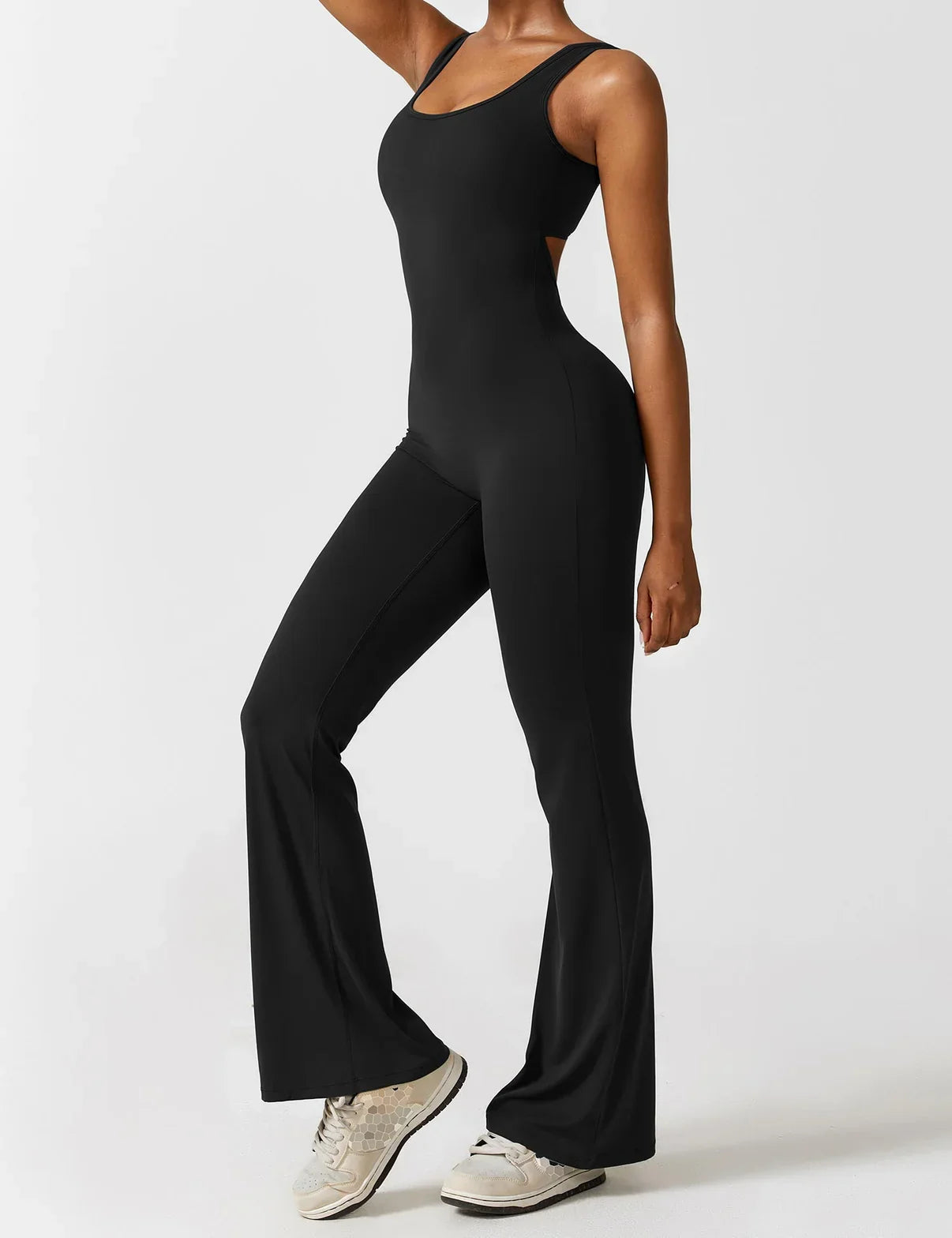 KIARA SleekLift - Sleeveless Flare Jumpsuit