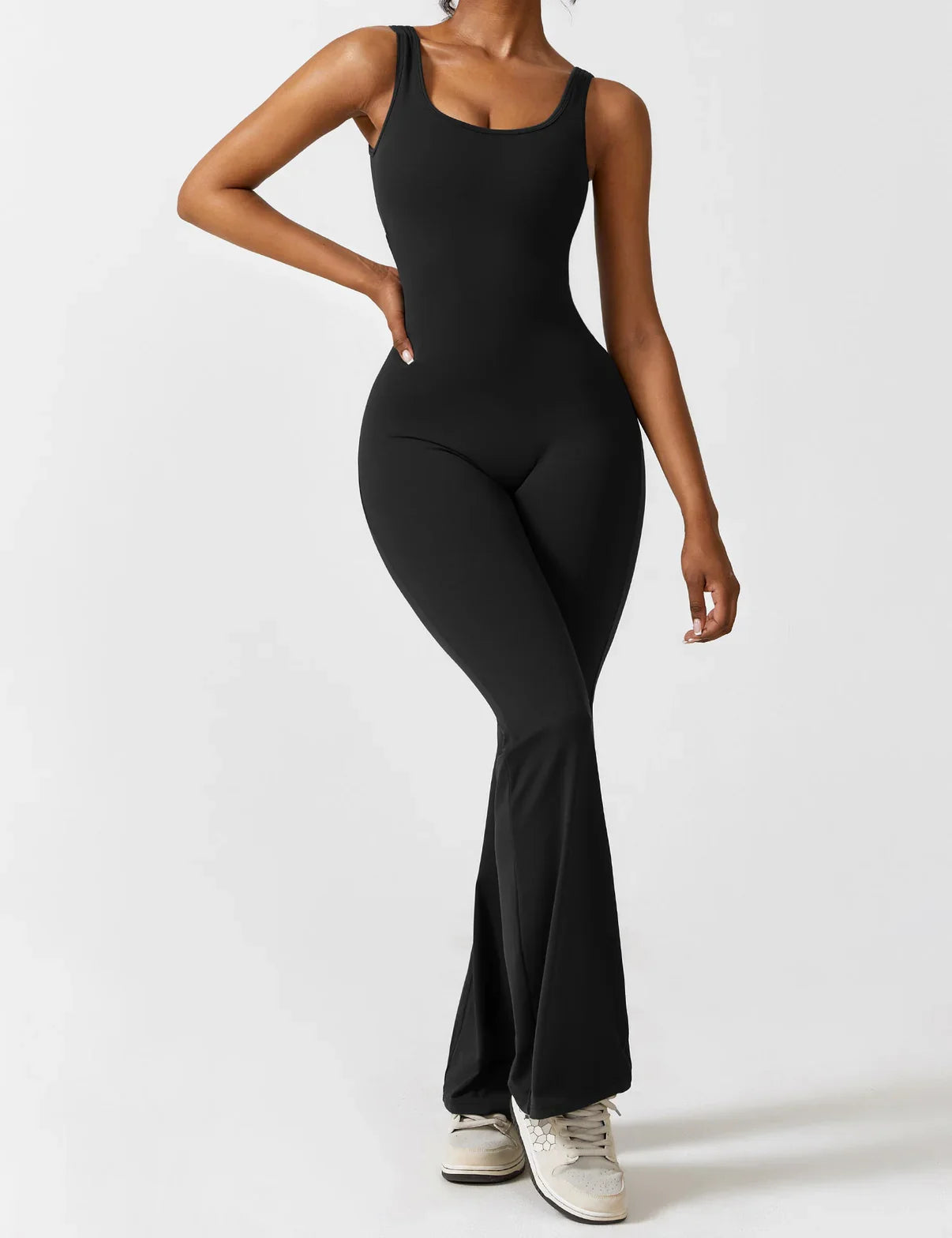 KIARA SleekLift - Sleeveless Flare Jumpsuit