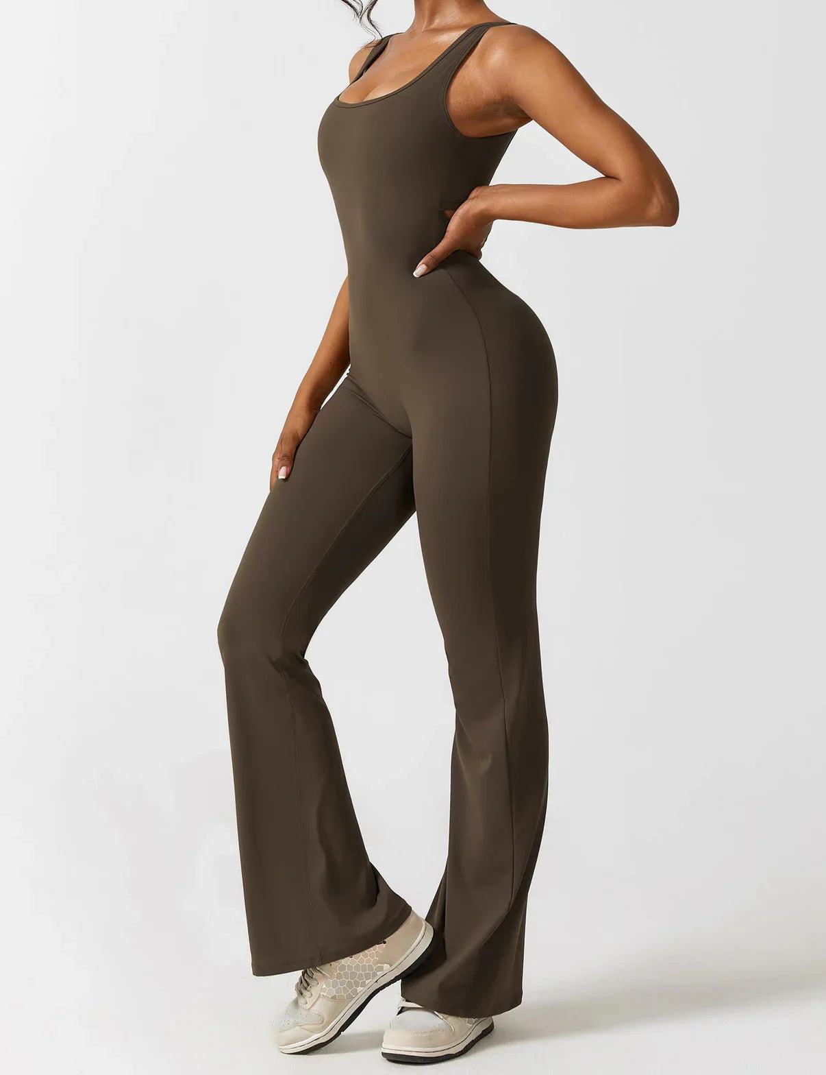 KIARA SleekLift - Sleeveless Flare Jumpsuit