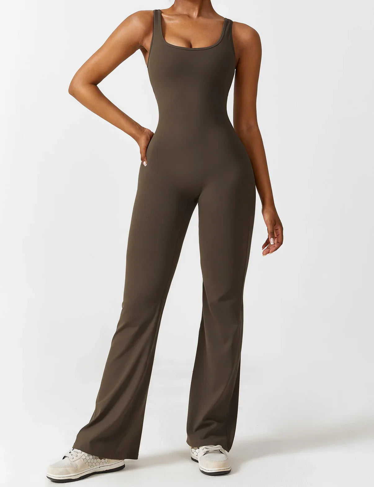 KIARA SleekLift - Sleeveless Flare Jumpsuit