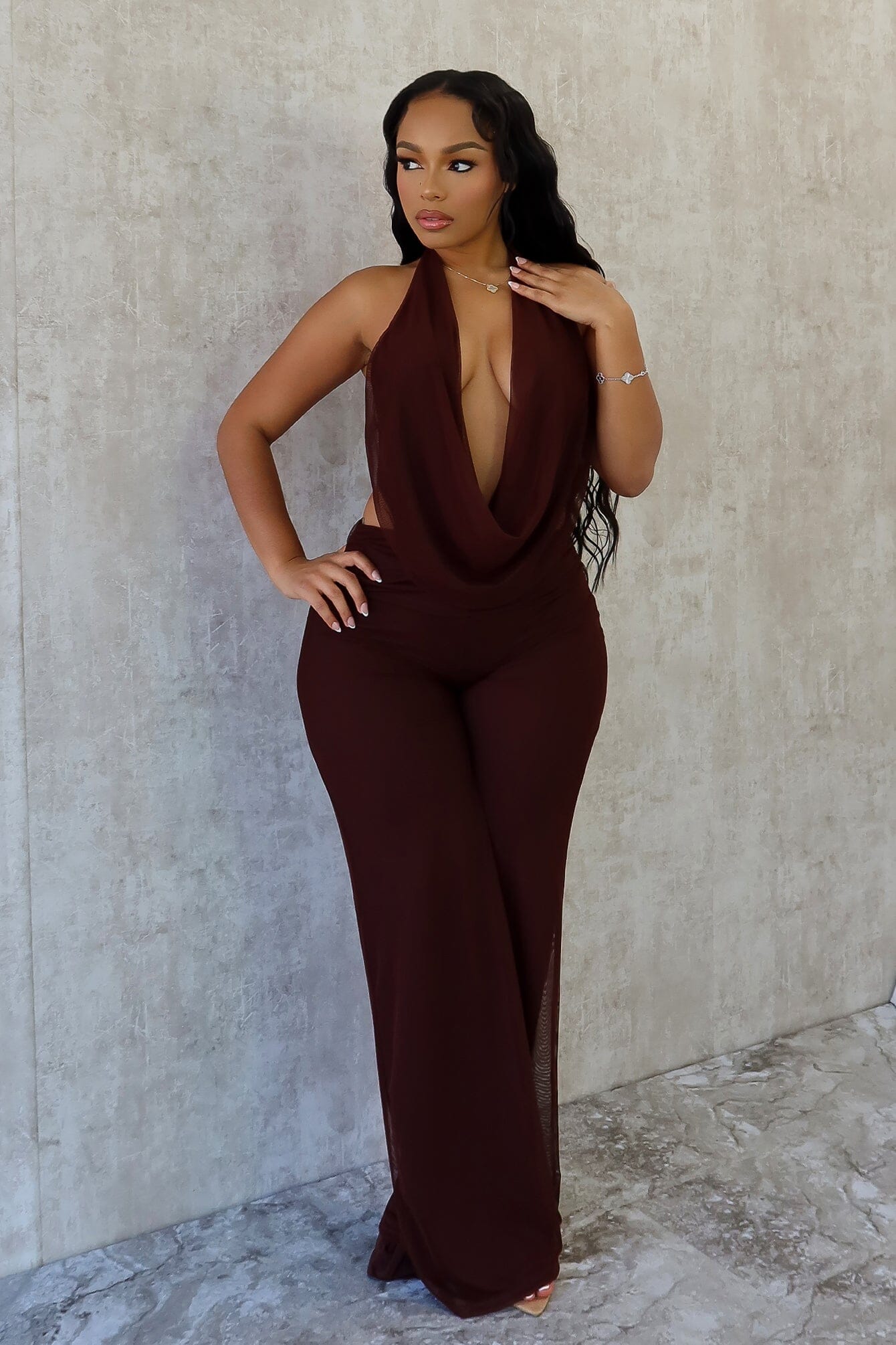 Deimante - Cowl Neck Jumpsuit
