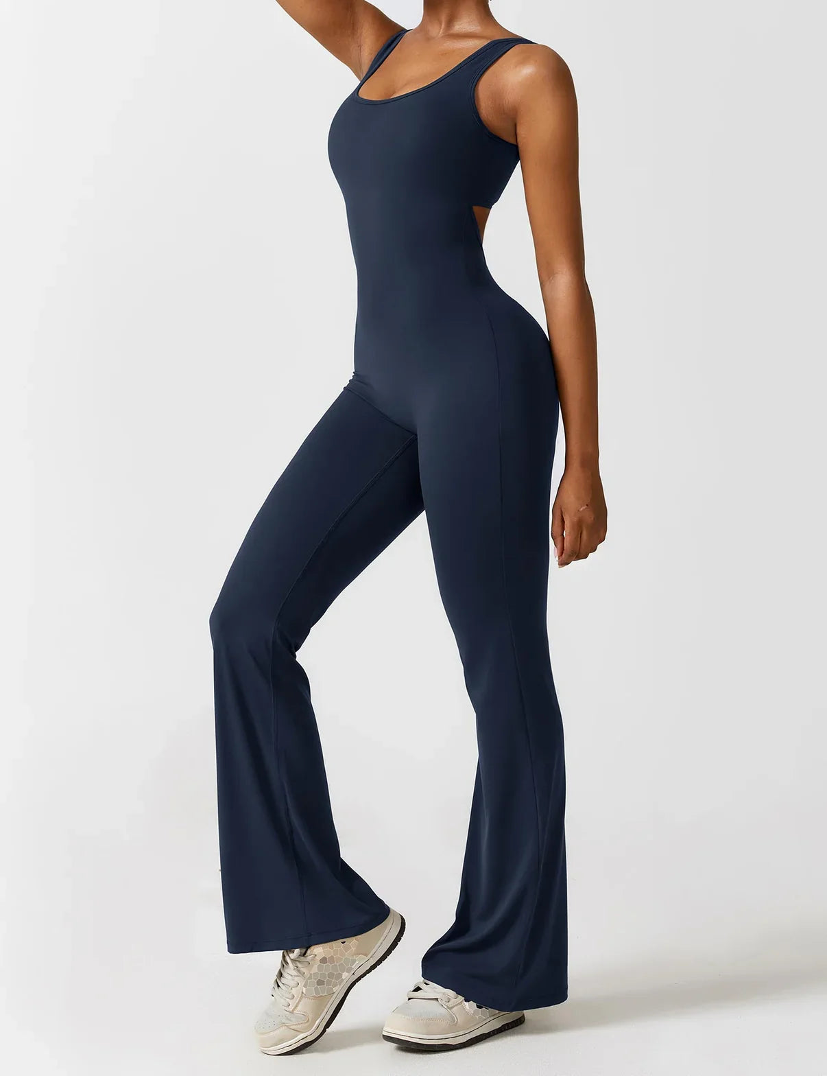 KIARA SleekLift - Sleeveless Flare Jumpsuit