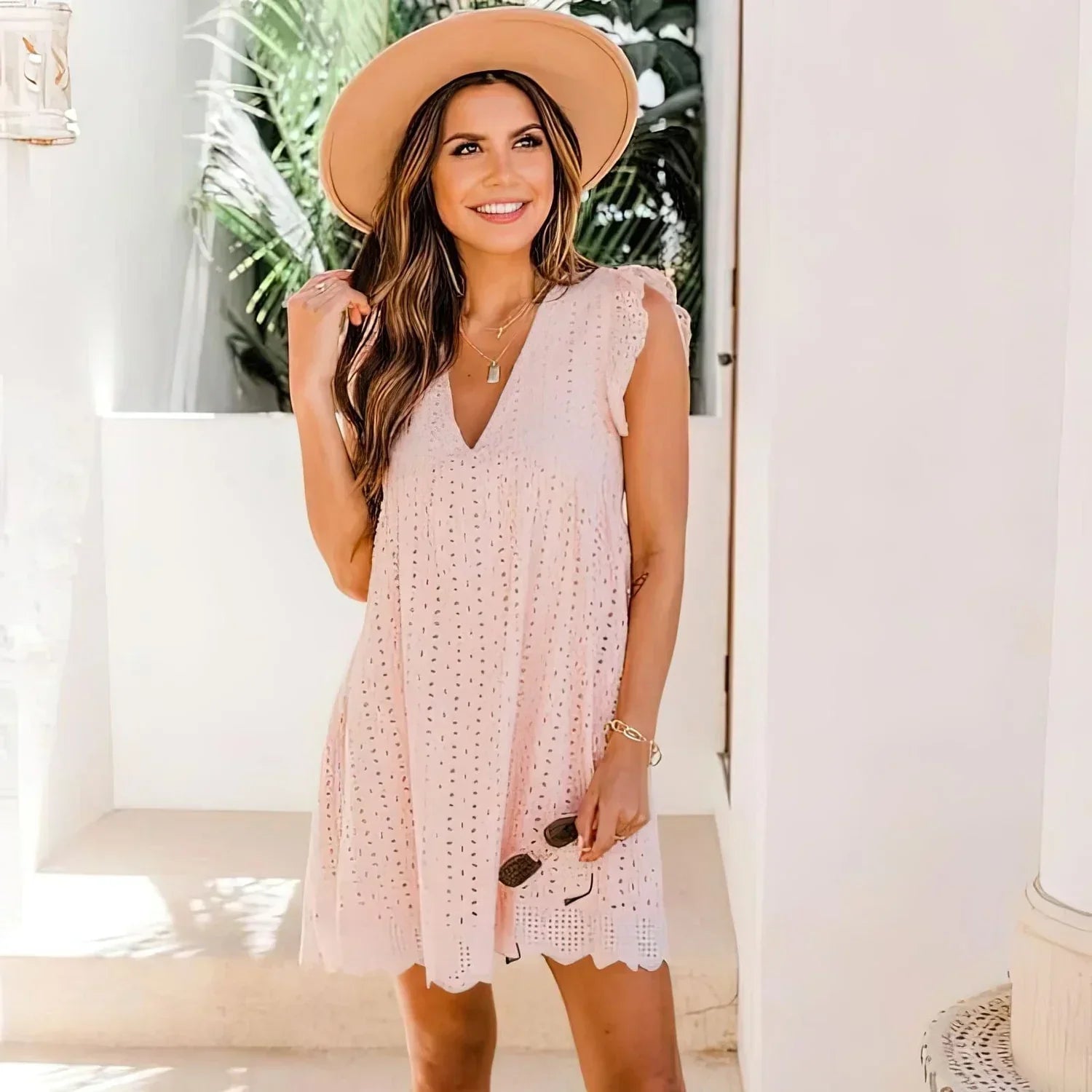 Kiara - Summer Dress with Shorts and Built-In Pockets
