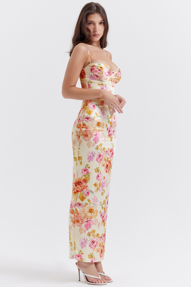 Hazel Ivory Floral Maxi Dress