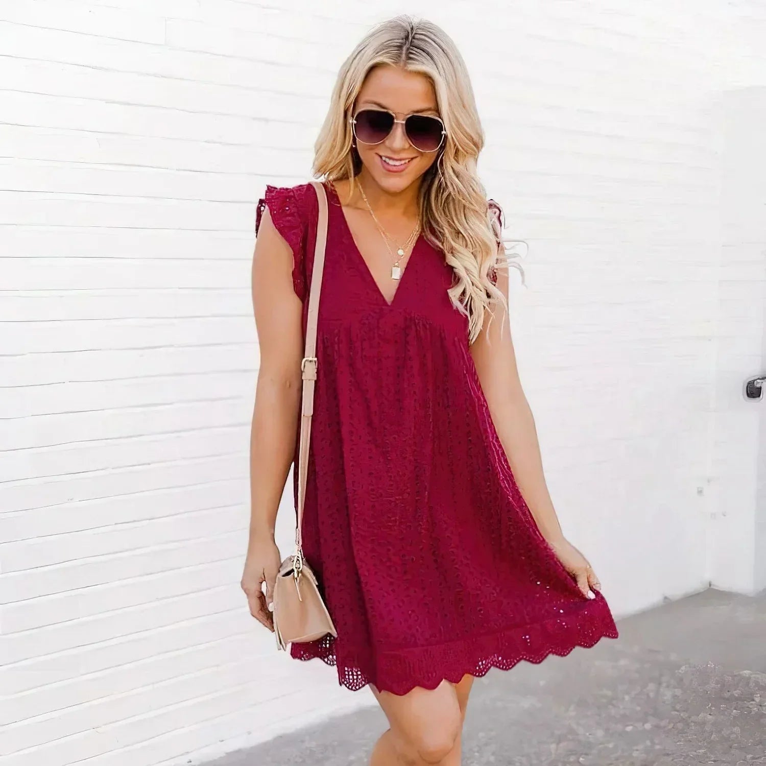 Kiara - Summer Dress with Shorts and Built-In Pockets