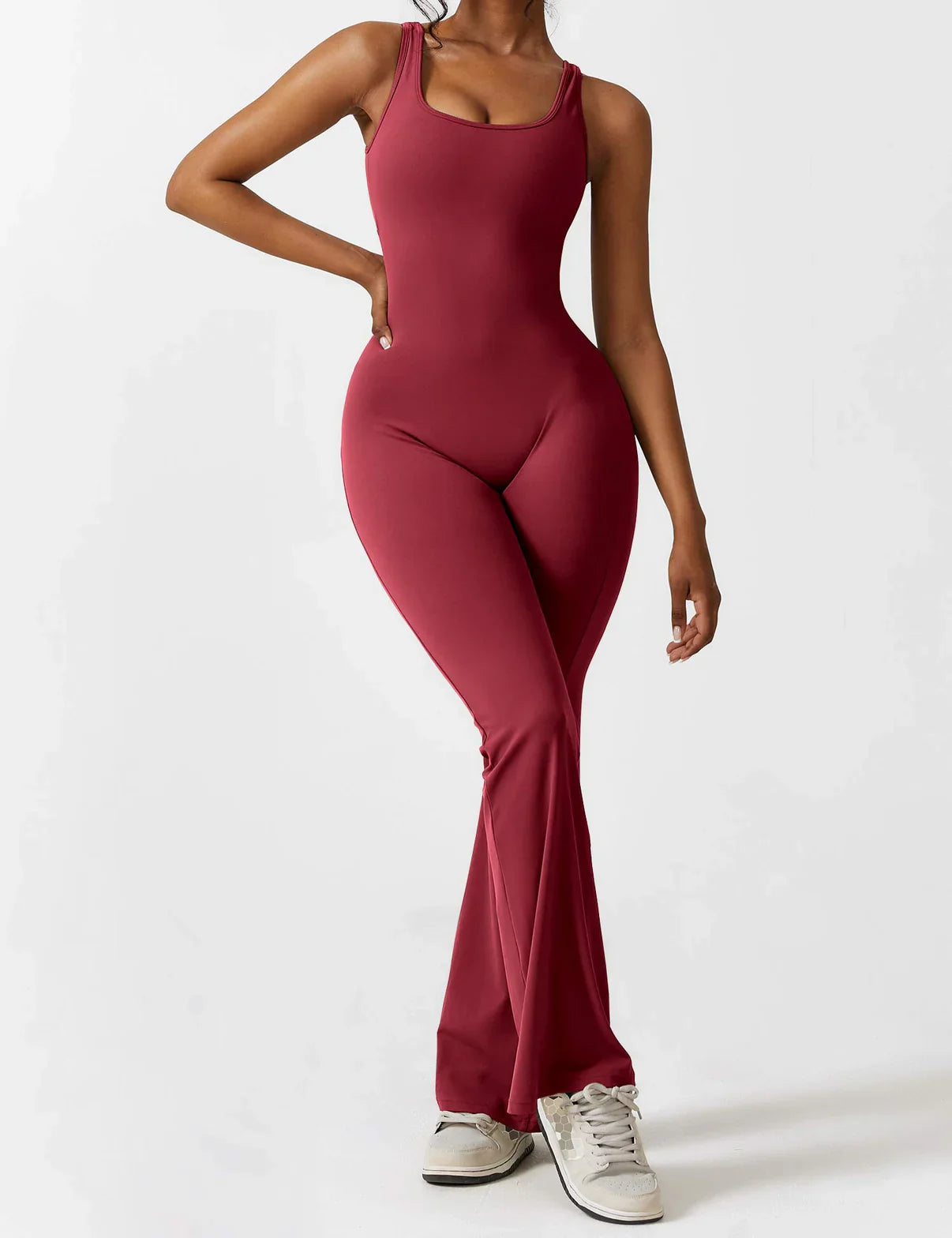 KIARA SleekLift - Sleeveless Flare Jumpsuit