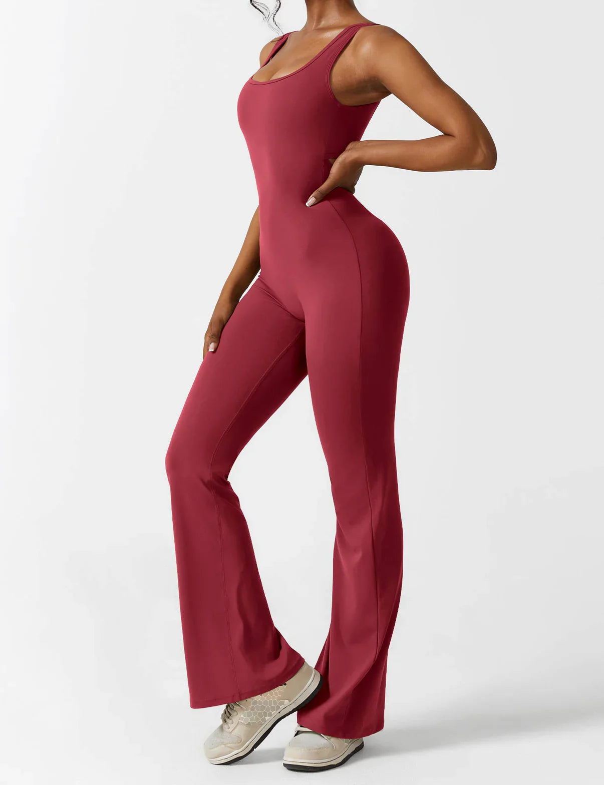 KIARA SleekLift - Sleeveless Flare Jumpsuit