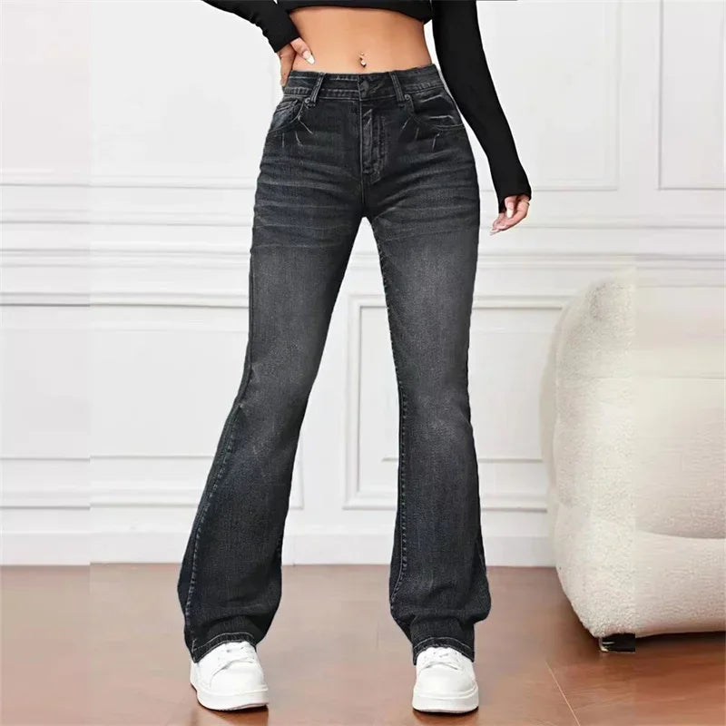 Jolie Zelia - Vintage Mid Rise Flare Jeans