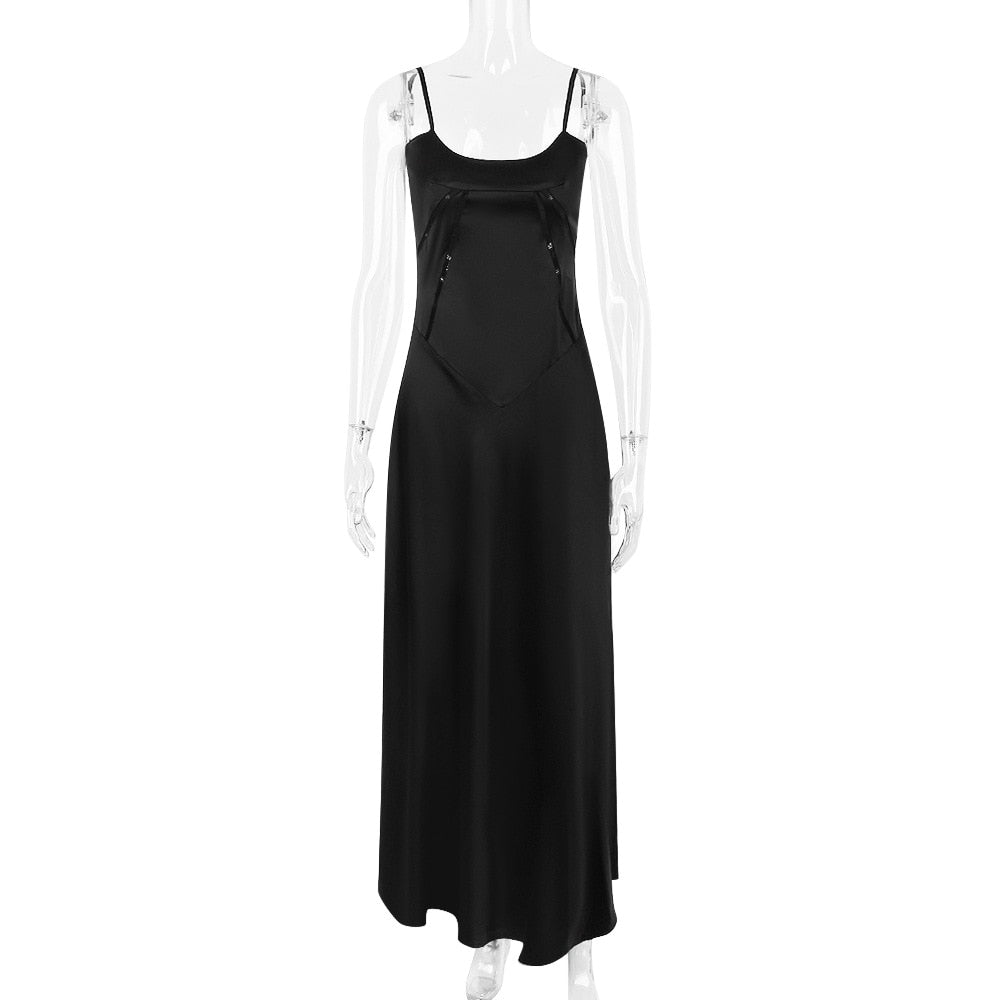 ANABEL LONG BLACK DRESS