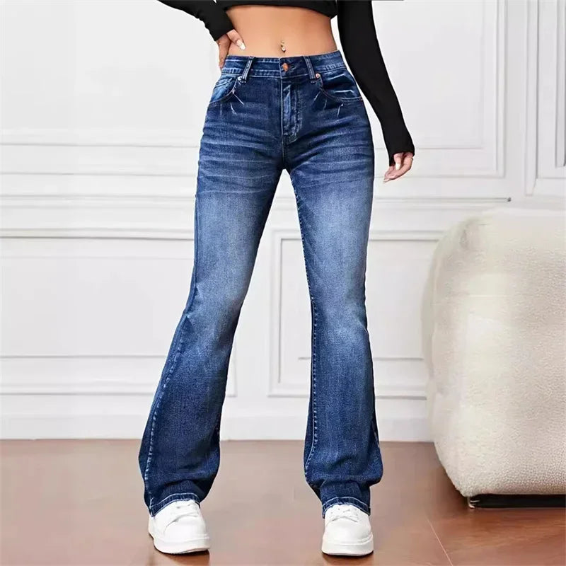 Jolie Zelia - Vintage Mid Rise Flare Jeans