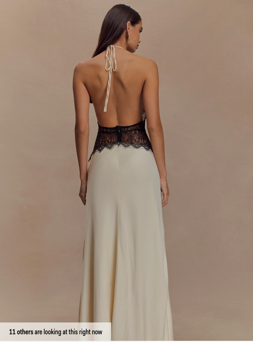 Ashley lace and satin dress