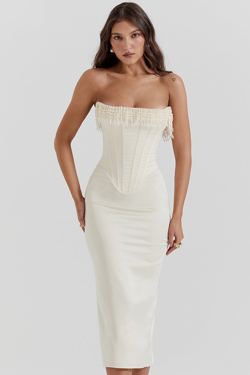 Olivia - Pearl MIDI Dress