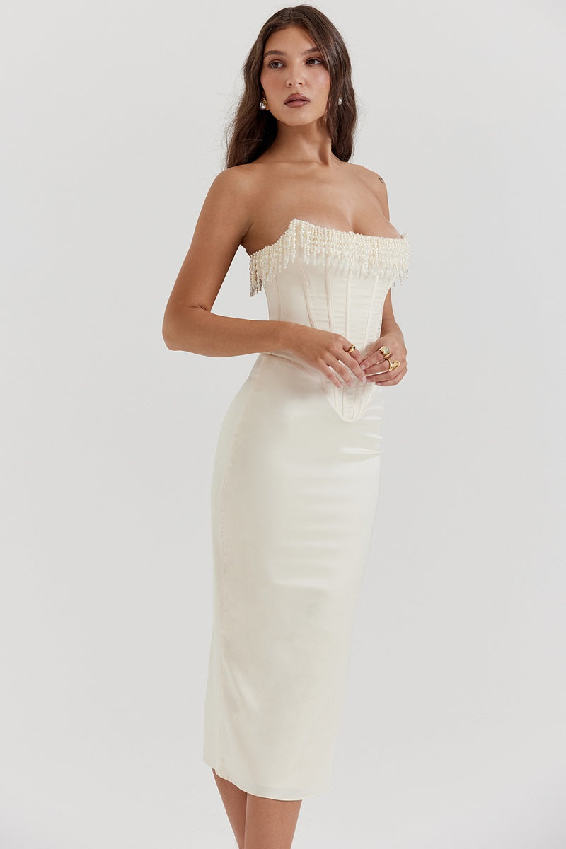 Olivia - Pearl MIDI Dress