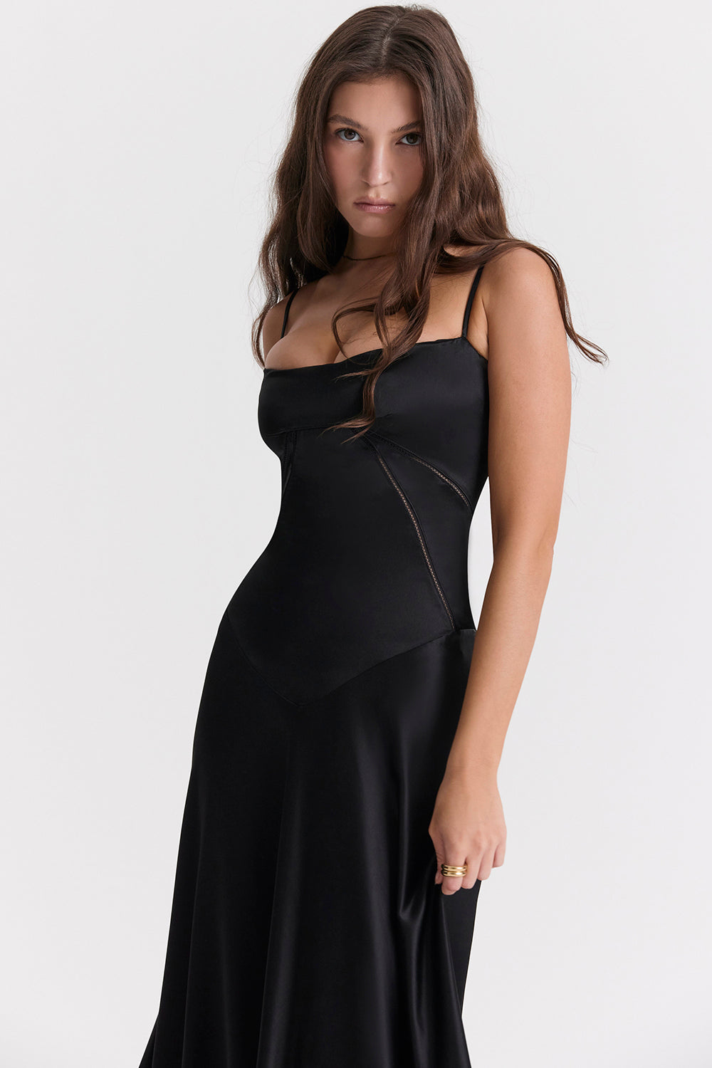 ANABEL LONG BLACK DRESS