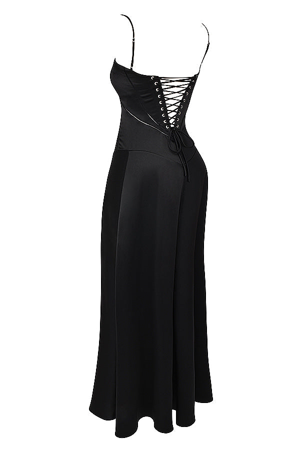 ANABEL LONG BLACK DRESS