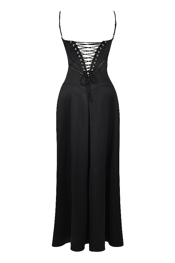 ANABEL LONG BLACK DRESS